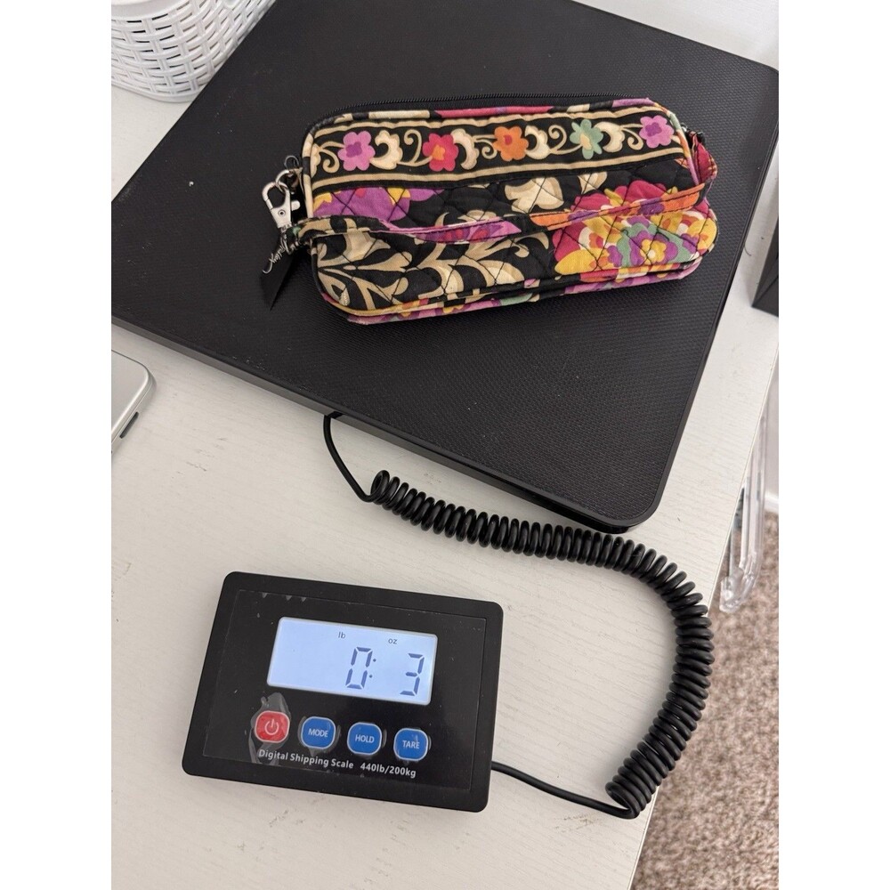 Vera Bradley Small Handbag Suzani Black Floral Mini - Picture 9 of 9